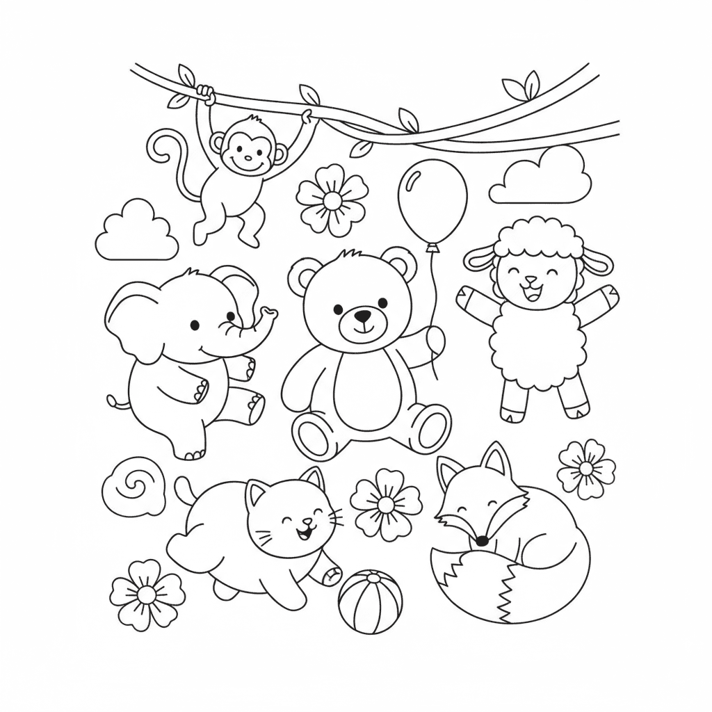 Animals Coloring Pages — printable coloring page 2