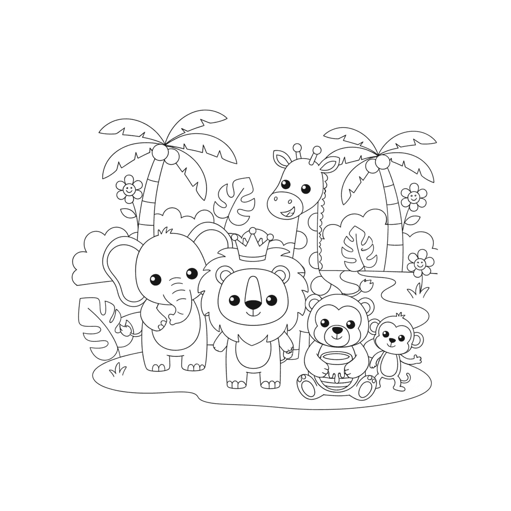 Animals Coloring Pages — printable coloring page 4