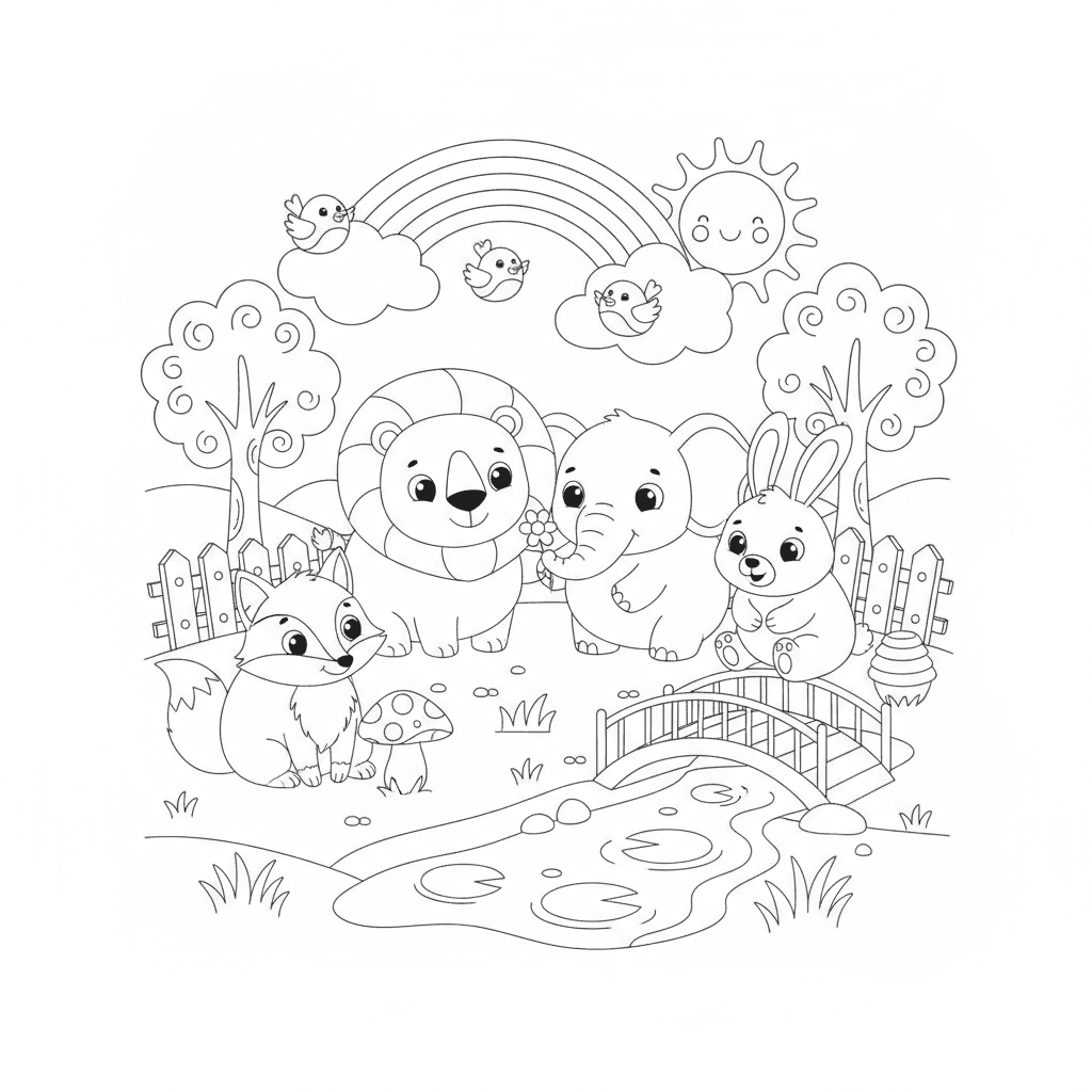 Animals Coloring Pages — printable coloring page 6