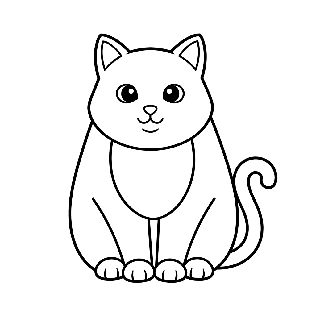 Cat Coloring Pages — printable coloring page 1