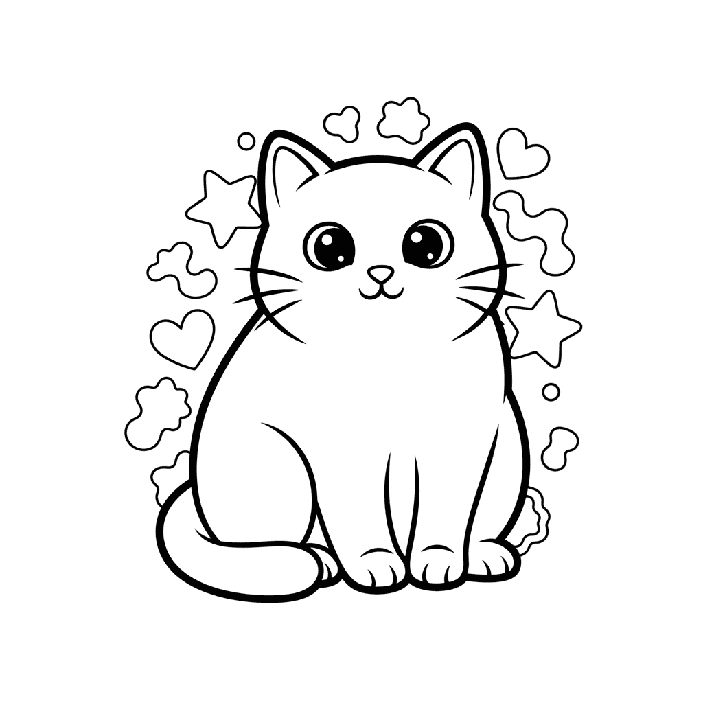 Cat Coloring Pages — printable coloring page 4