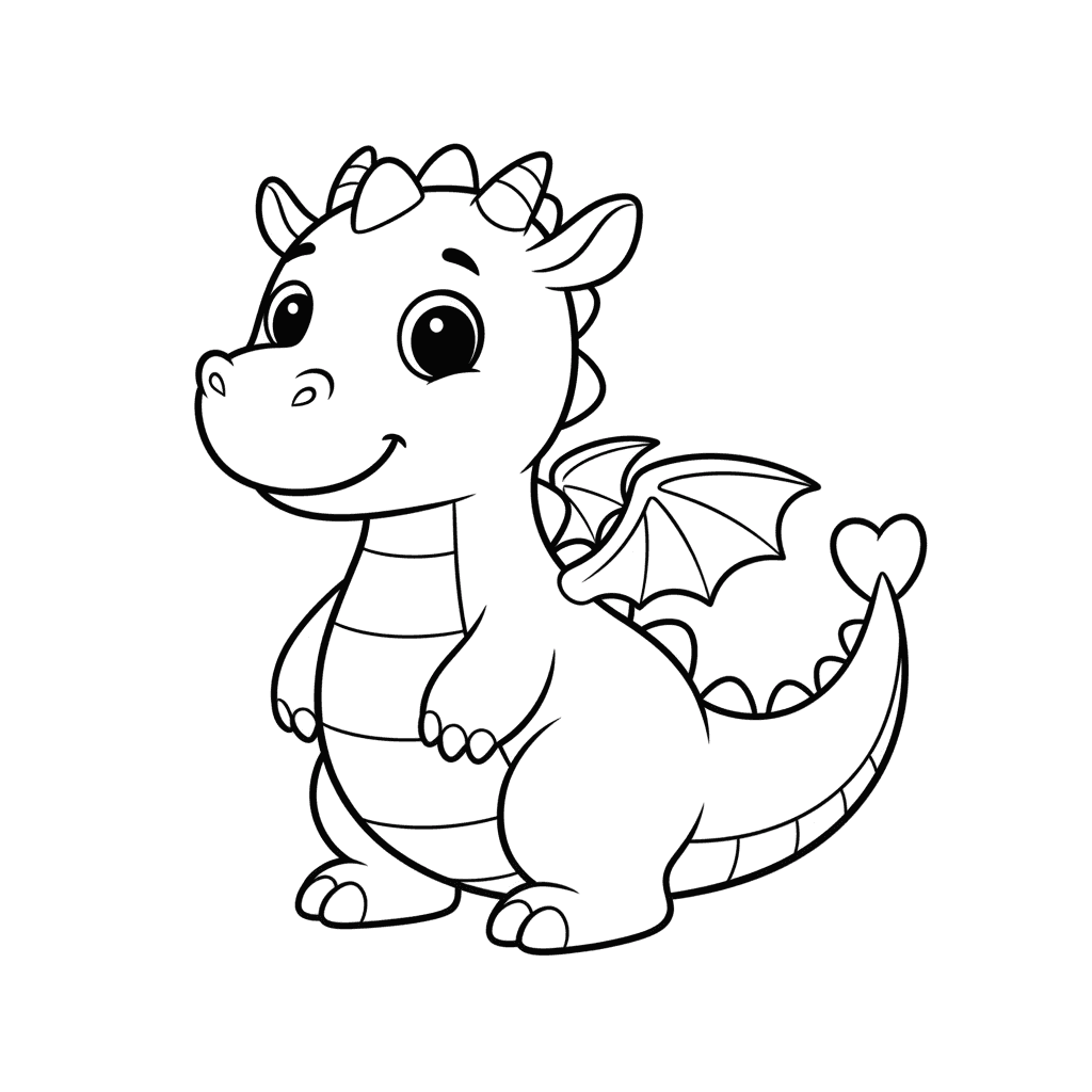 Dragon Coloring Pages — printable coloring page 1