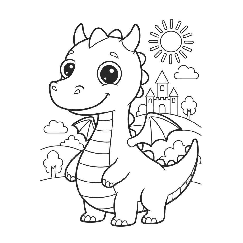 Dragon Coloring Pages — printable coloring page 4