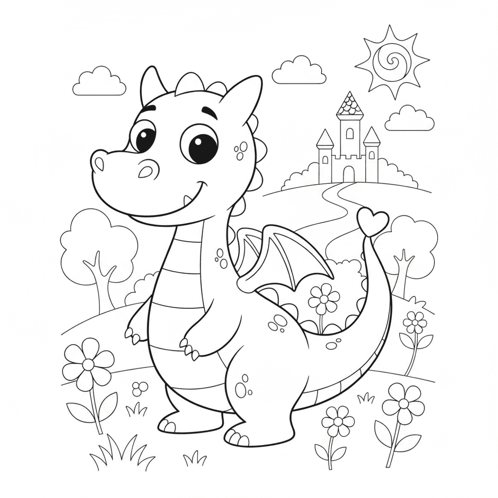 Dragon Coloring Pages — printable coloring page 6