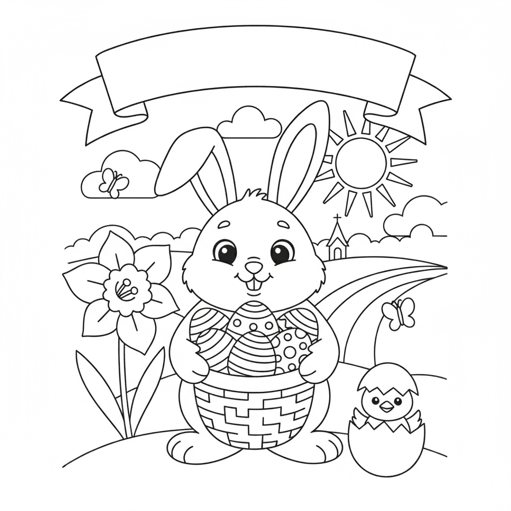 Easter Coloring Pages — printable coloring page 3
