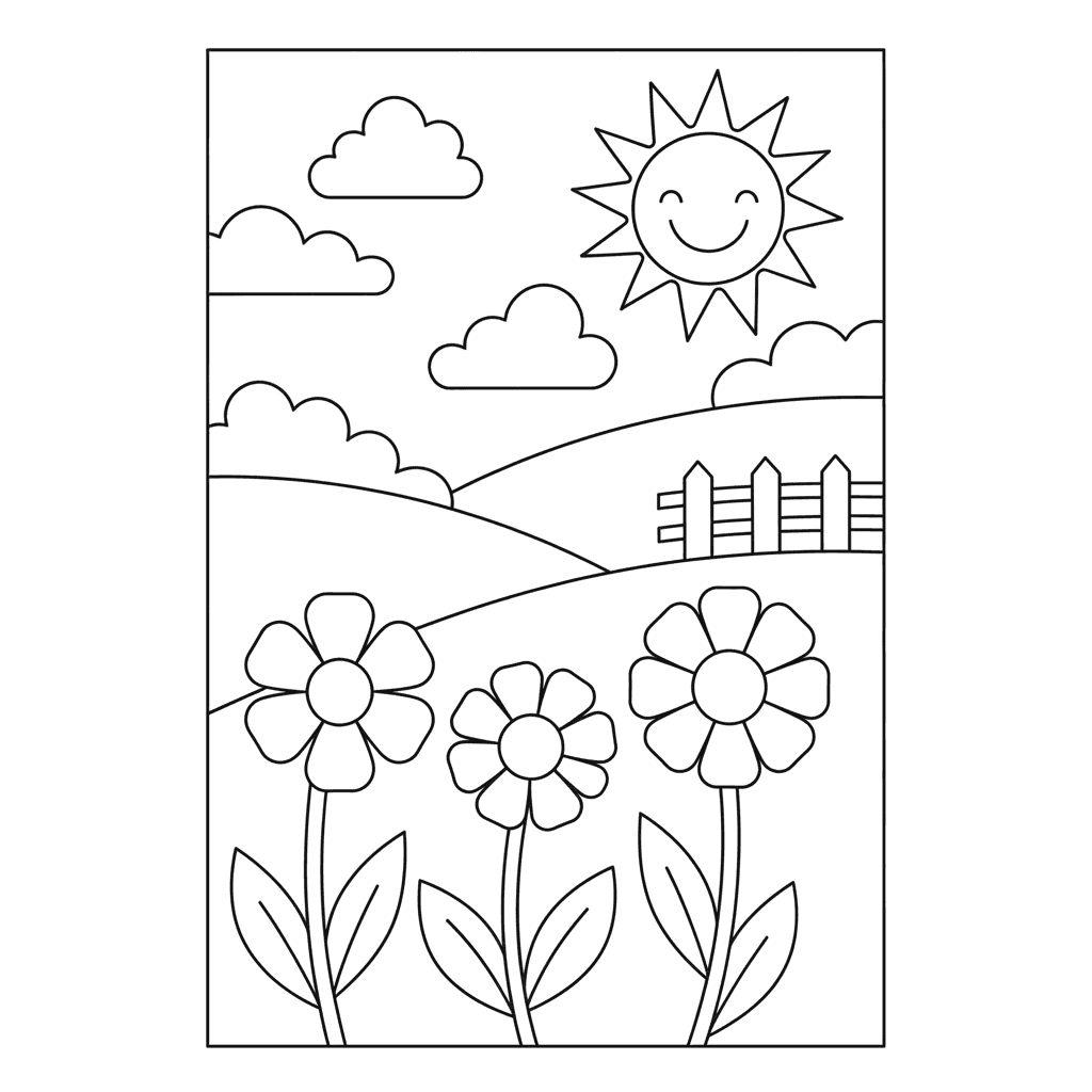 Spring Coloring Pages — printable coloring page 4