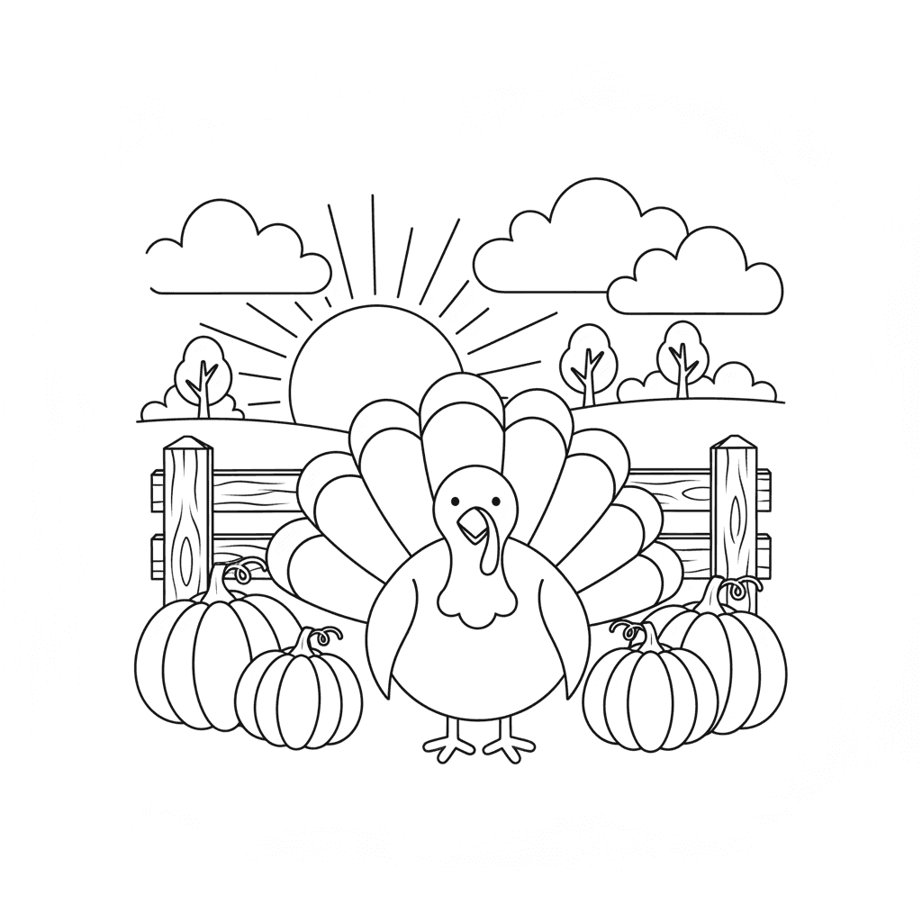 Thanksgiving Coloring Pages — printable coloring page 4